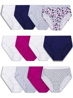 Soft Cotton Women's Underwear Multipacks, Tag-Free, Breathable, Plus Size